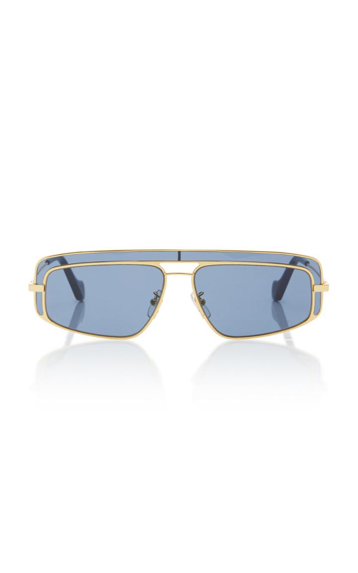 Loewe Square-frame Metal Sunglasses