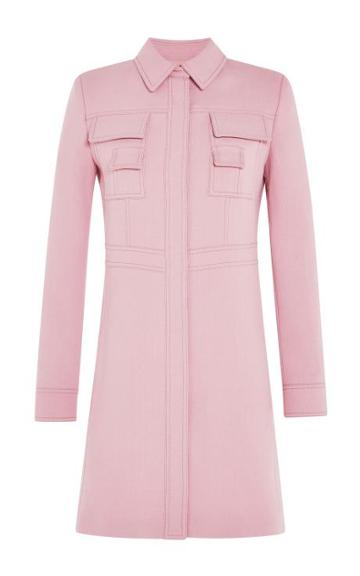 Giambattista Valli Pea Coat In Pink Pink