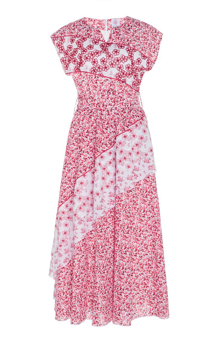Gl Hrgel Bead Embroidered Floral Midi Dress