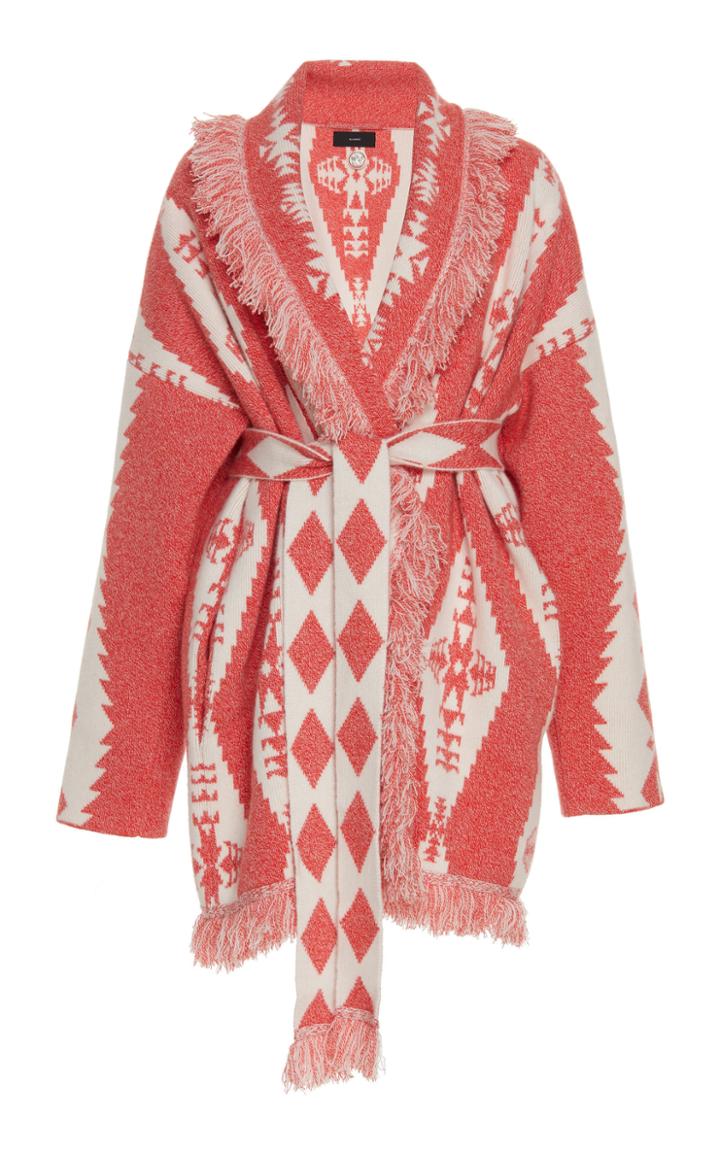Alanui Fringed Knit Cardigan