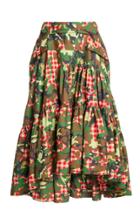 Moda Operandi Molly Goddard Tara Camouflage-print Tiered Midi Skirt