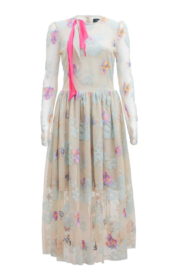 Lana Mueller Taneka Embroidered Midi Dress