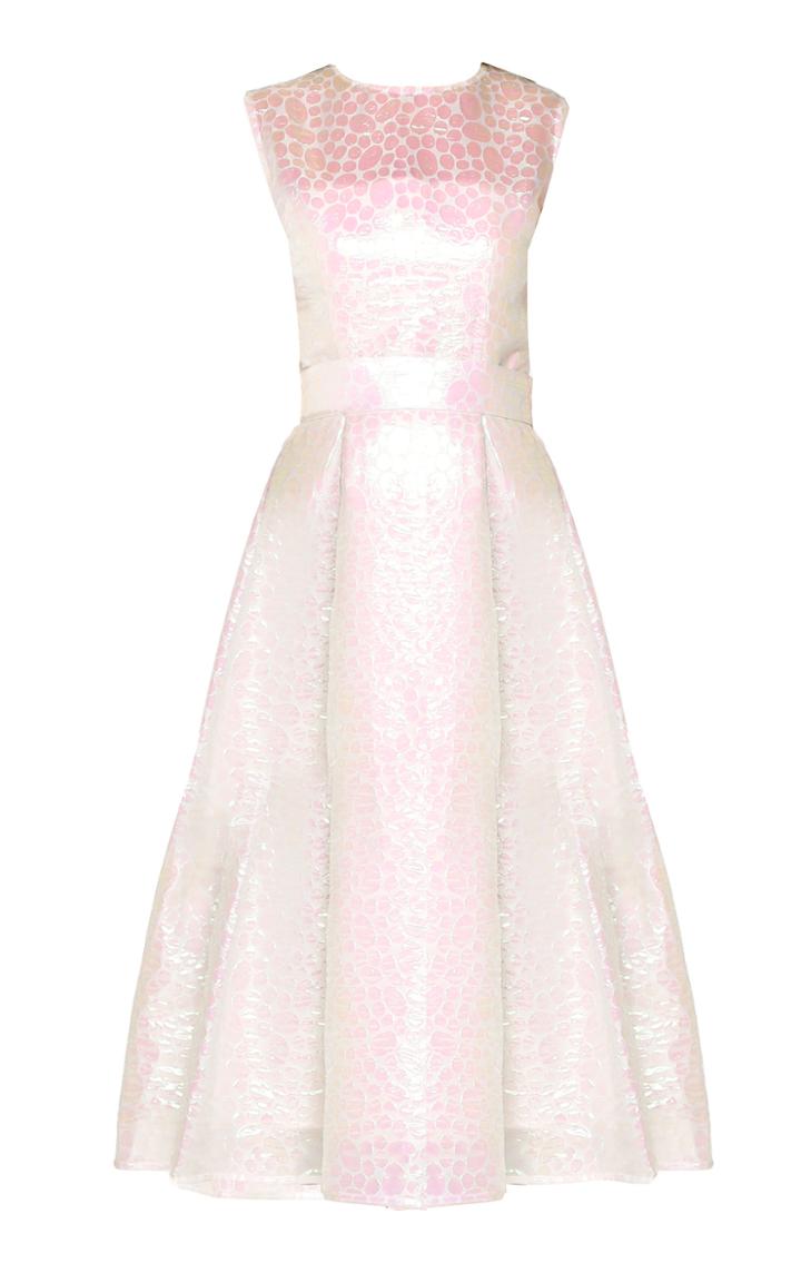Bambah White Pearl Midi Dress
