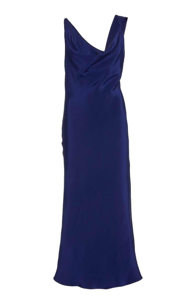 Moda Operandi Cushnie Asymmetric Silk Midi Dress