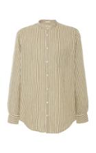 Massimo Alba Striped Cotton-poplin Shirt Size: S