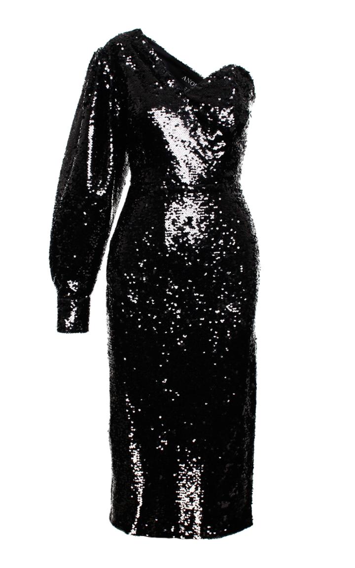 Anouki Sequin One-shoulder Dress