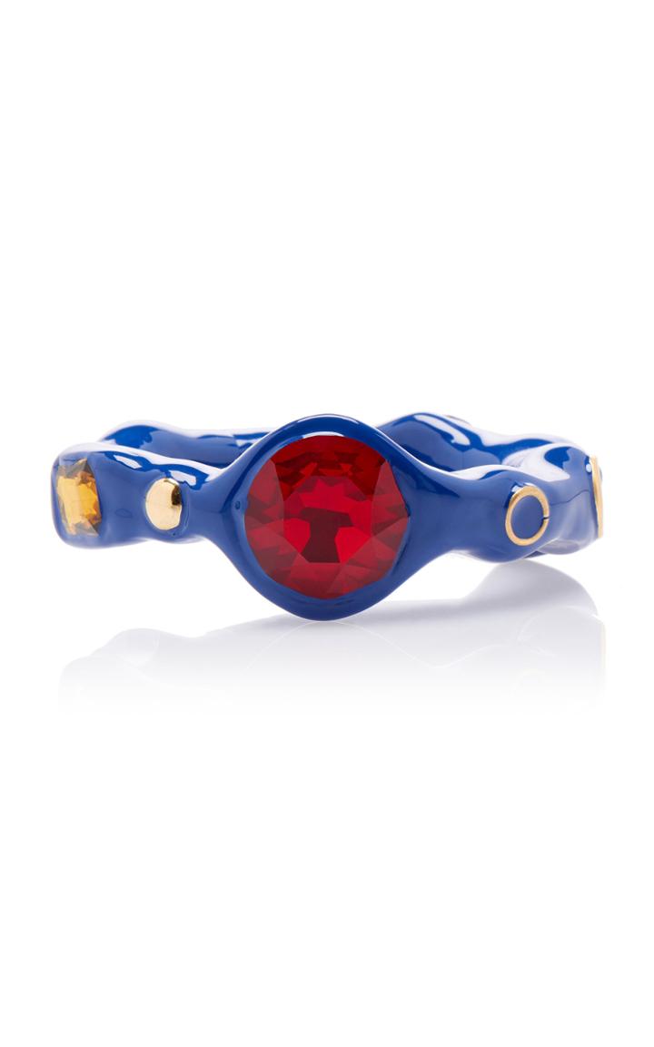Moda Operandi Marni Navy Blue Embellished Bangle