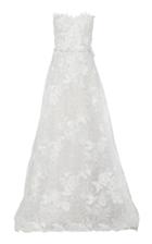 Mira Zwillinger M'o Exclusive Ashalia Strapless Lace Gown