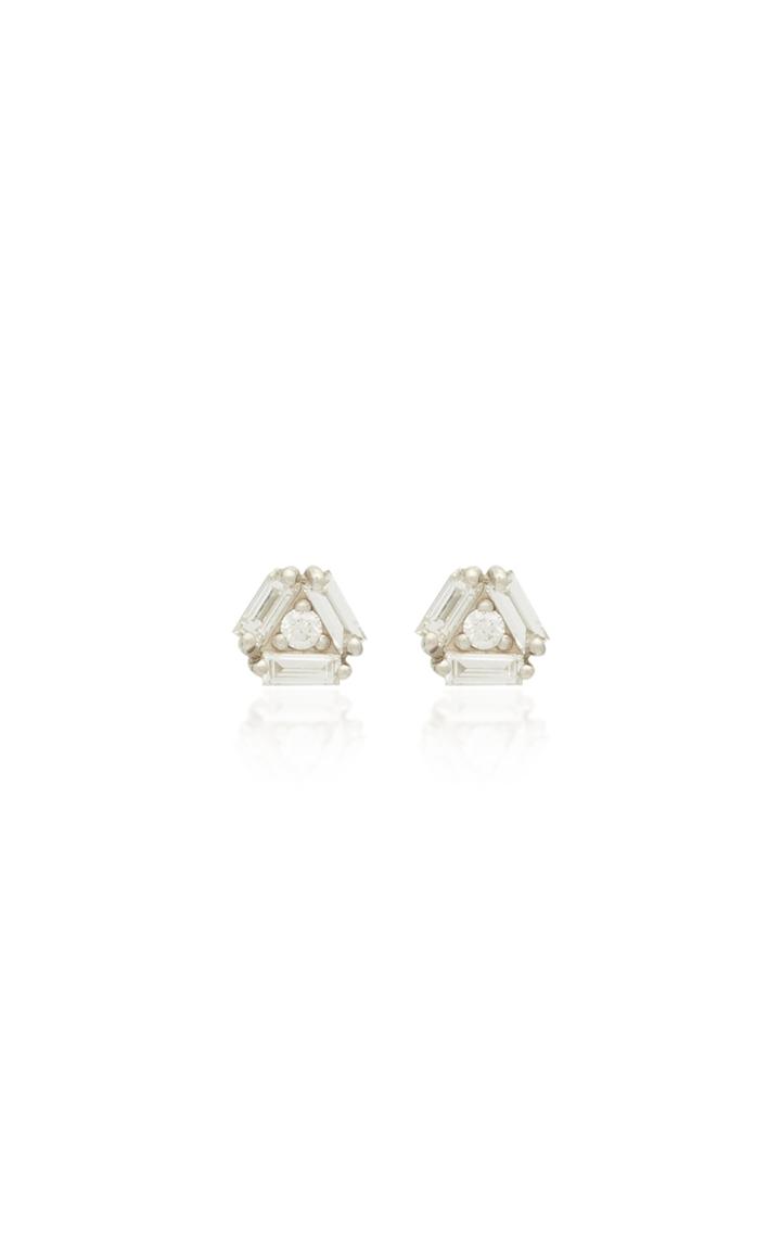 Suzanne Kalan 18k Gold Triangle Earrings