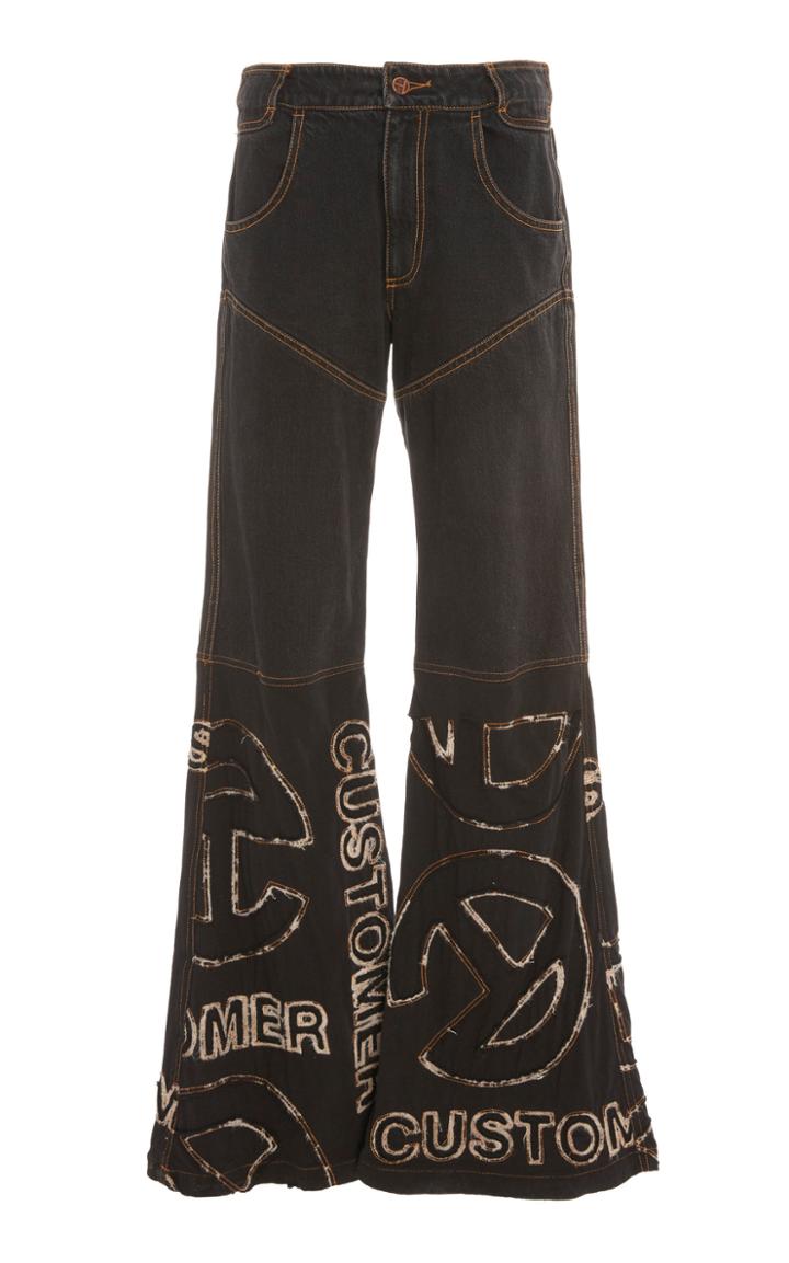 Telfar Wide-leg High-rise Jeans