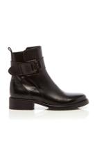 Lanvin Square Buckle Ankle Boot