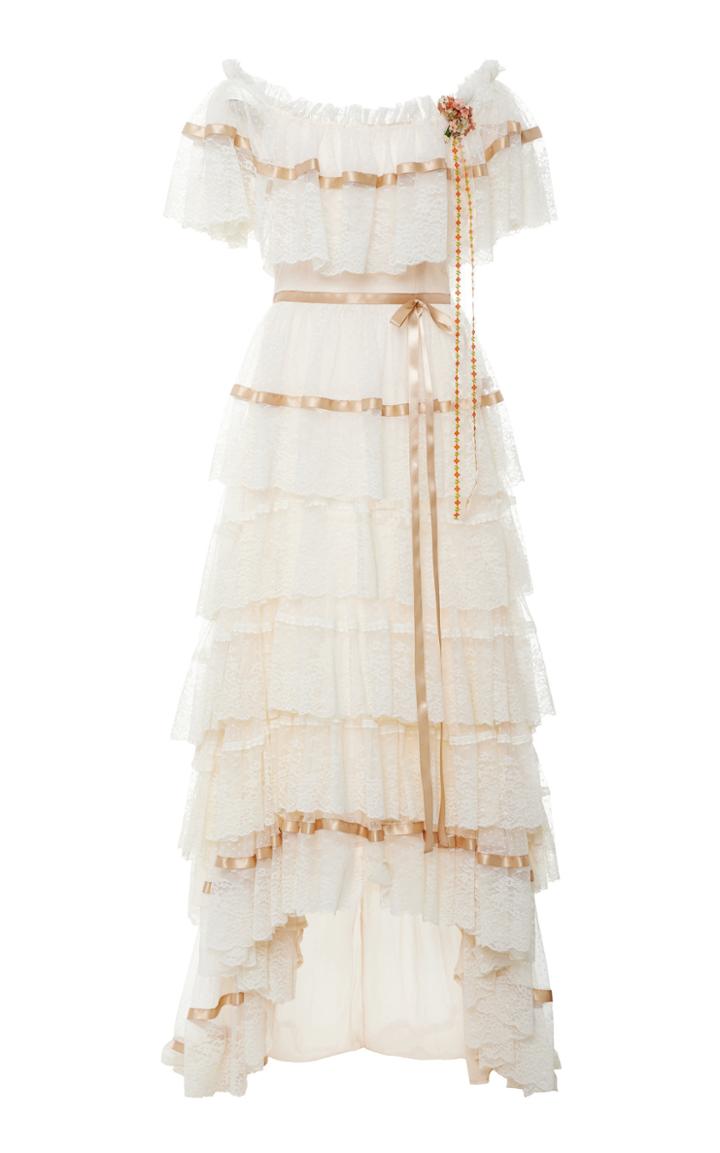 Moda Operandi Loveshackfancy Fabia Off The Shoulder Dress Size: 00