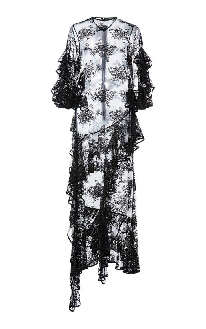 Ellery The Virginian Ruffle Midi Dress