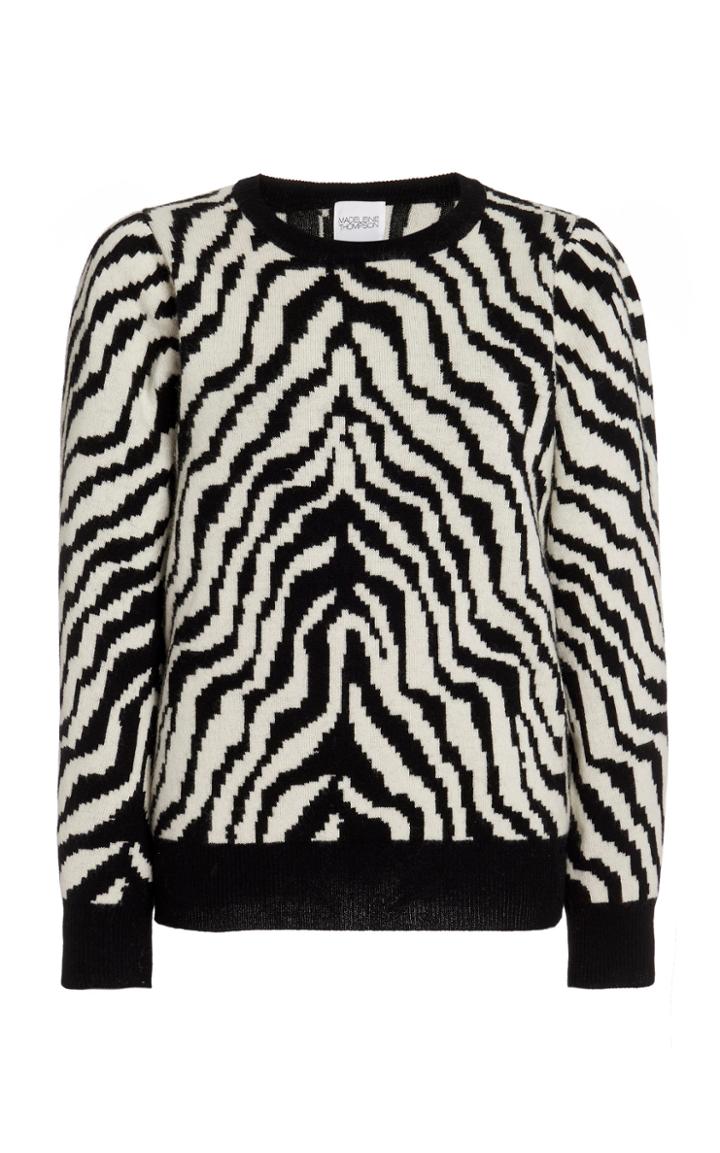 Moda Operandi Madeleine Thompson Zebra Wool-cashmere Sweater
