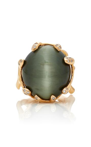 Lucifer Vir Honestus Quercus Ring With Quartz And Diamonds