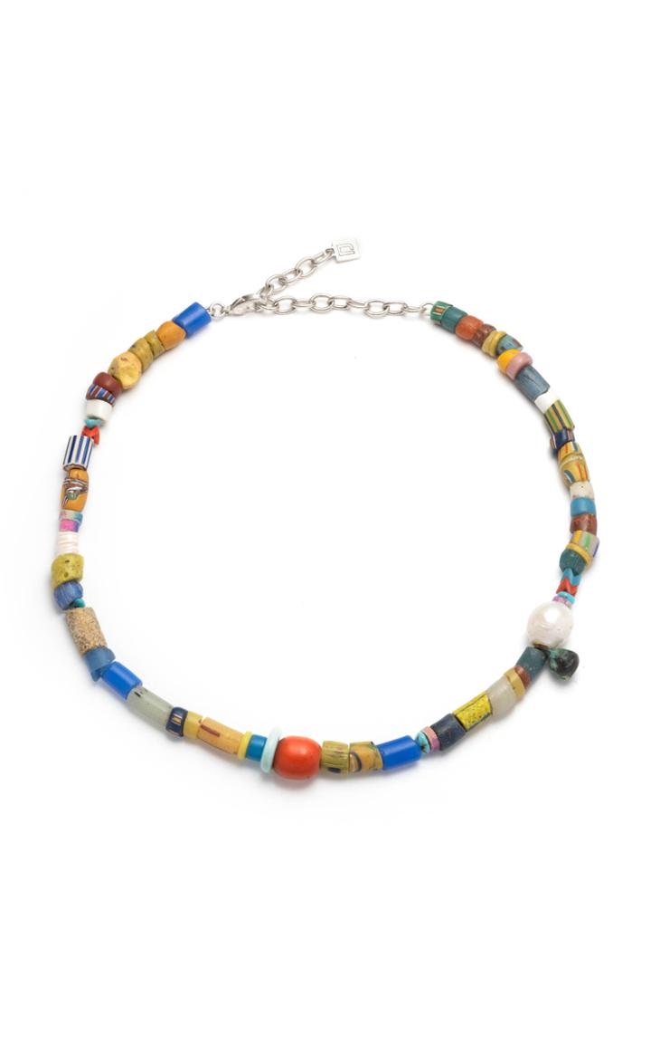 Dannijo Zed Silver-tone And Bead Necklace