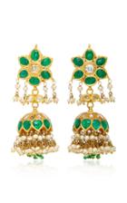 Amrapali One-of-a-kind Diamond Emerald And Pearl Drop Earrings