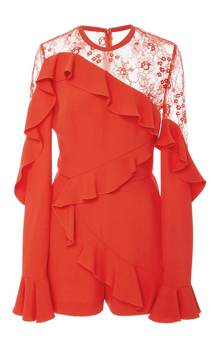 Elie Saab Long Sleeve Romper