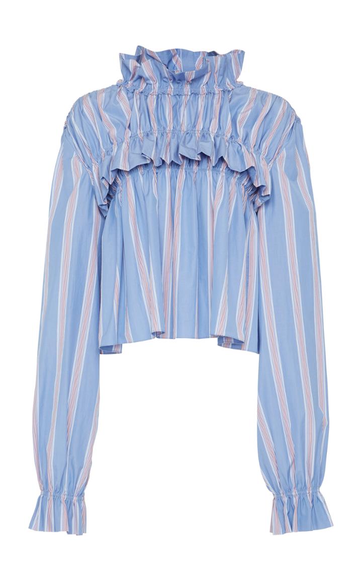 Marni Striped Long Sleeve Blouse