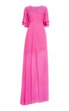 Roopa Flutter V-neck Maxi Dress
