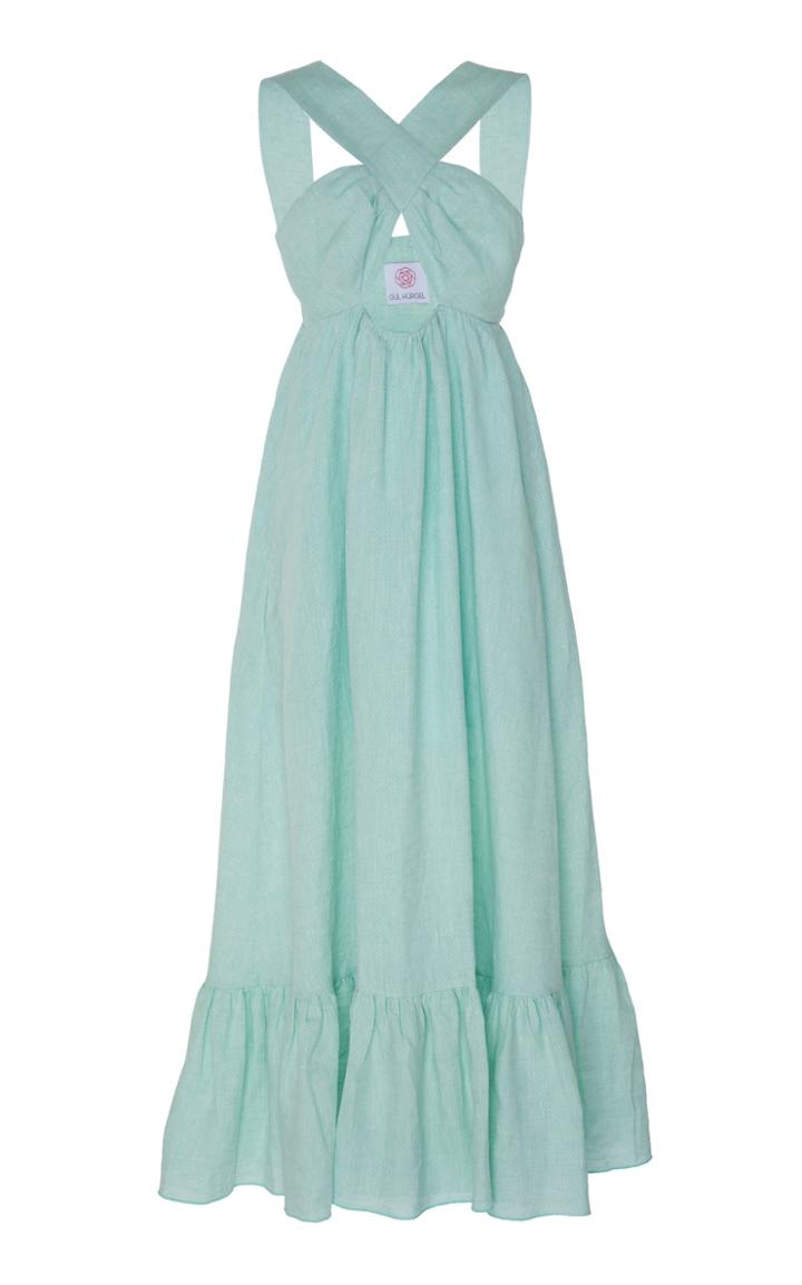 Moda Operandi Gl Hrgel Crisscross-bandeau Linen Maxi Dress Size: M