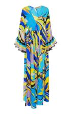 Emilio Pucci Printed Silk Crepe De Chine Maxi Dress