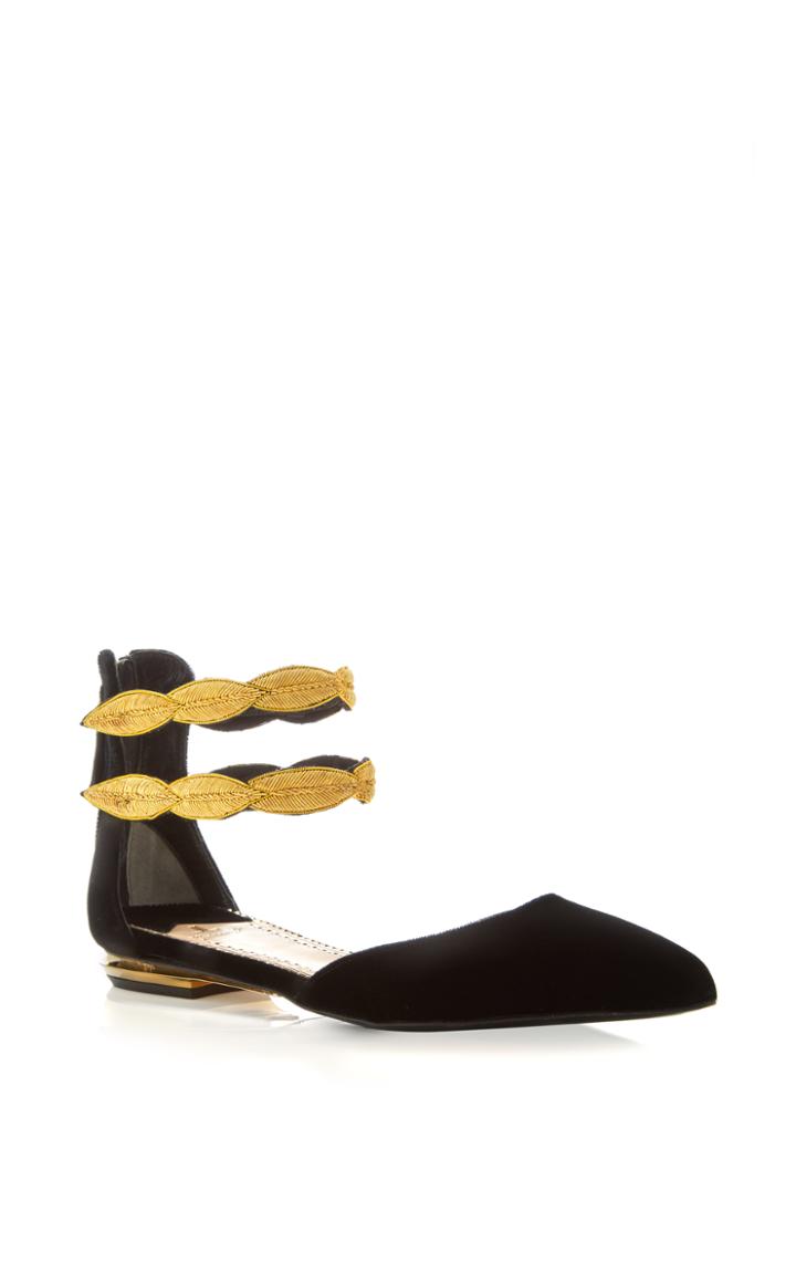 Louis Leeman Gold Double Strap Flat