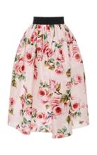 Dolce & Gabbana Rose Organza Midi Skirt