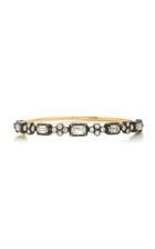 Fred Leighton Ashoka Diamond And Emerald Collet Bangle Bracelet