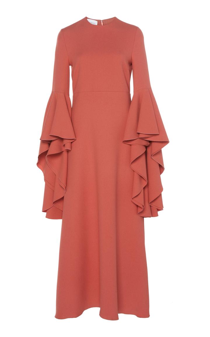Giambattista Valli Ruffled Crepe Maxi Dress