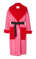 Prabal Gurung Kalak Oversized Quilted Collar Coat