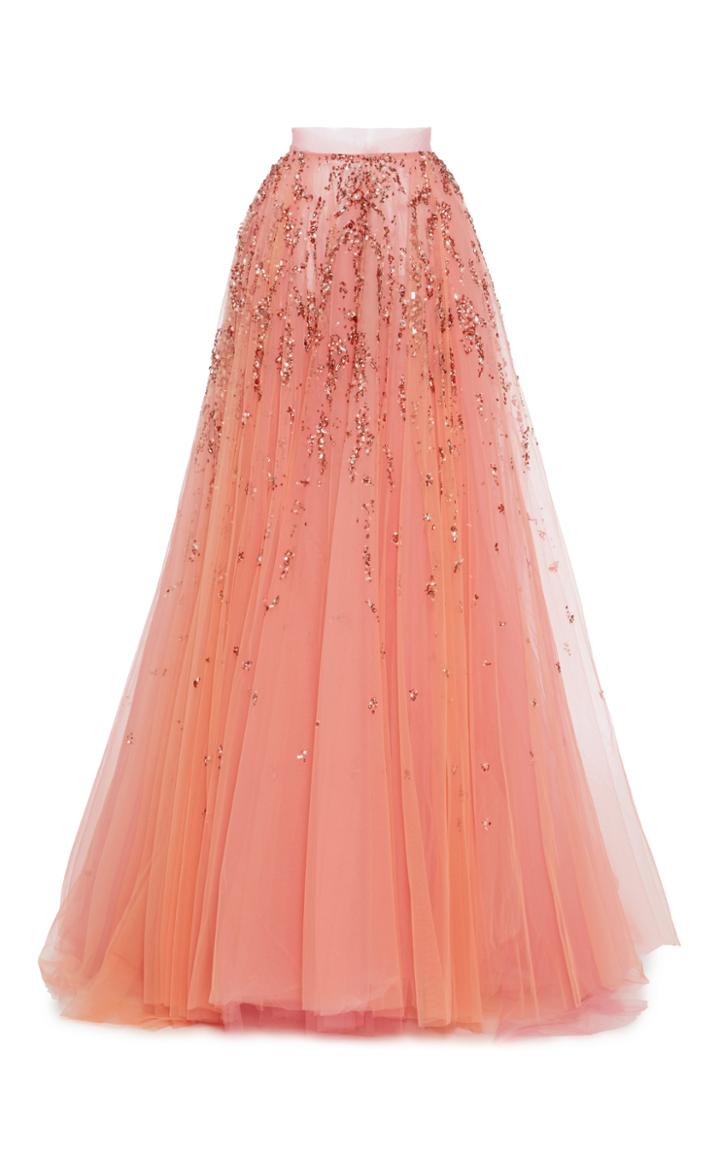 Christian Siriano Bead Embroidered Ball Skirt