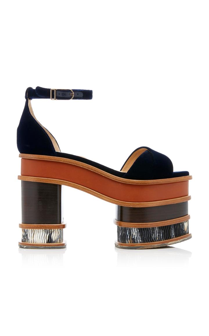 Gabriela Hearst Charlie Velvet Sandal
