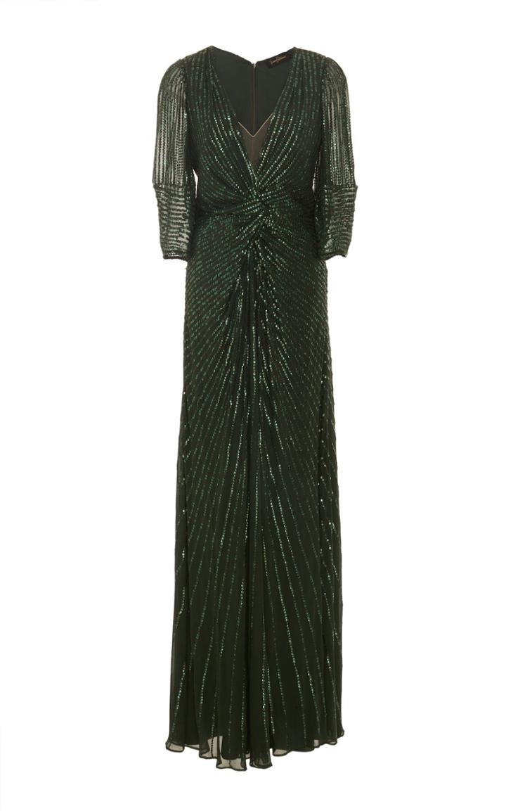 Jenny Packham Tana Medium Sleeve Gown