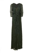 Jenny Packham Tana Medium Sleeve Gown