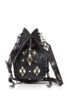Moda Operandi Isabel Marant Radja Embellished Leather Bucket Bag