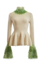 Moda Operandi Loewe Embellished Ribbed Turtleneck Sweater