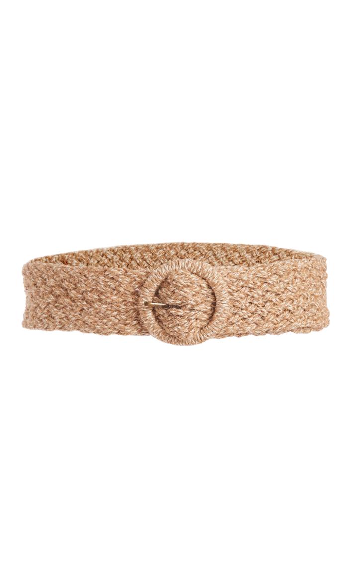 Loveshackfancy Axel Raffia Belt