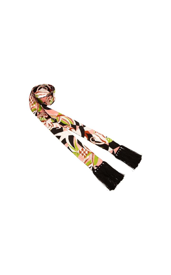 La Doublej Flapper Silk Skinny Scarf