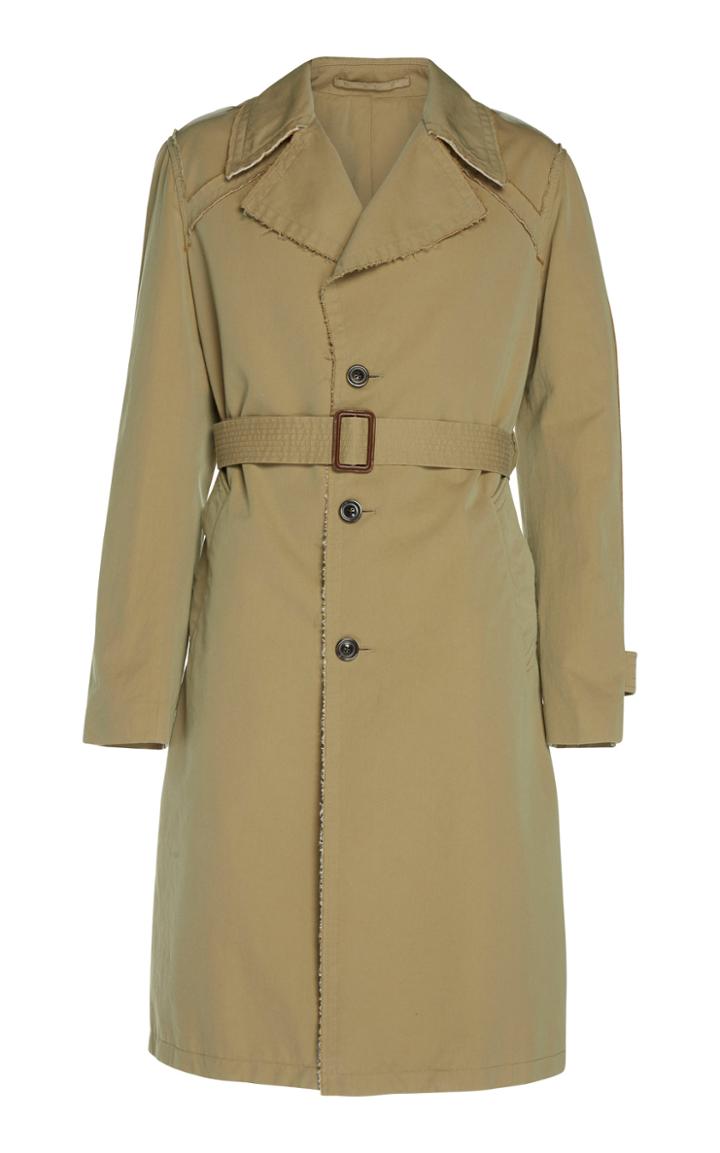 Maison Margiela Tonic Belted Cotton-gabardine Trench Coat