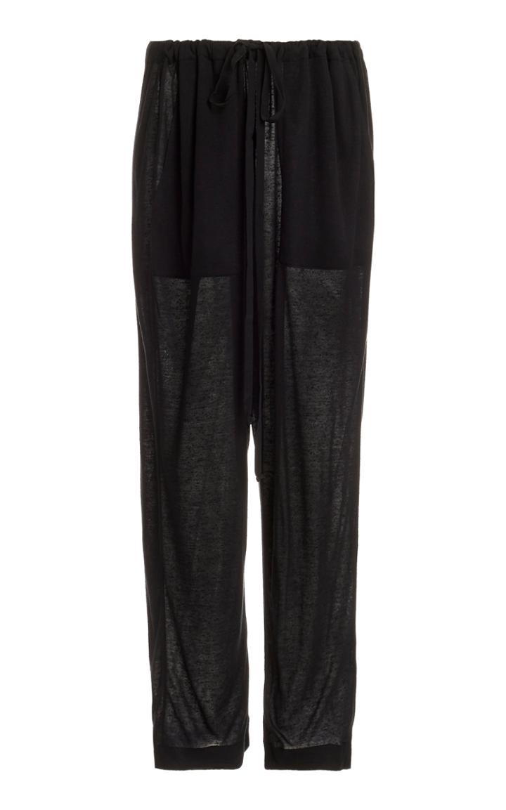 Frances De Lourdes Bailey Modal-blend Wide-leg Pants