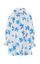 Moda Operandi Moschino Floral-printed Ruffled Poplin Dress Size: 38