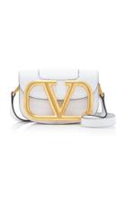 Valentino Supervee Small Logo Leather Shoulder Bag