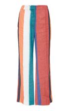 Tanya Taylor Regina Stripe Linen Pant