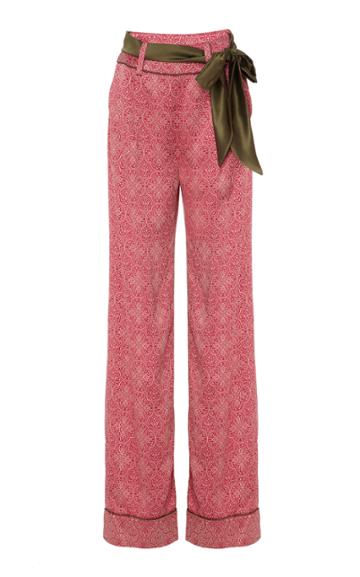 Amber Sakai Pleated Bow Tie Trousers