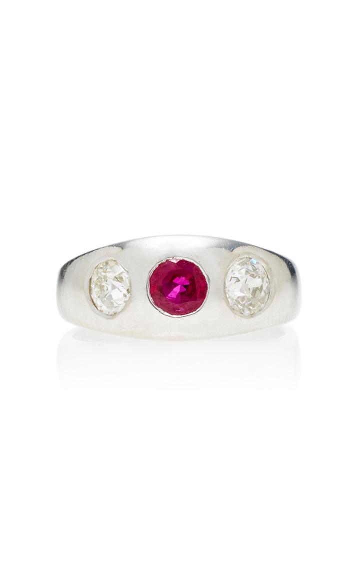 Toni + Chlo Goutal One-of-a-kind Patinum Gypsy Ring