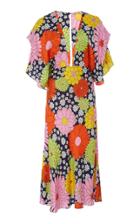 Dodo Bar Or Bernadette Floral-print Puff-sleeve Silk Midi Dress