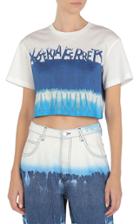 Moda Operandi Alberta Ferretti I Love Summer Jersey Logo Cropped T-shirt