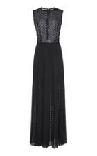 Martin Grant Sleeveless Pleated Maxi Dress