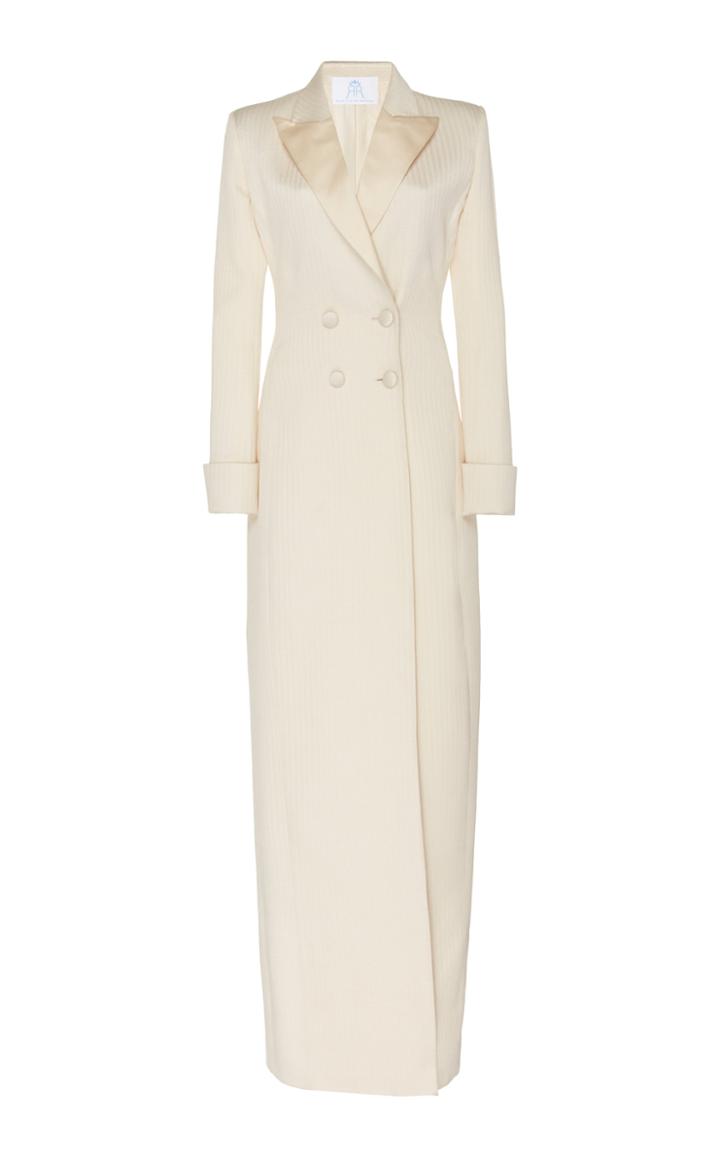 Rebecca De Ravenel Double-breasted Silk Gown